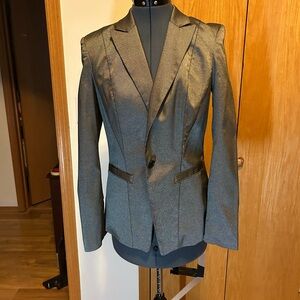 bebe Metallic Gray Blazer